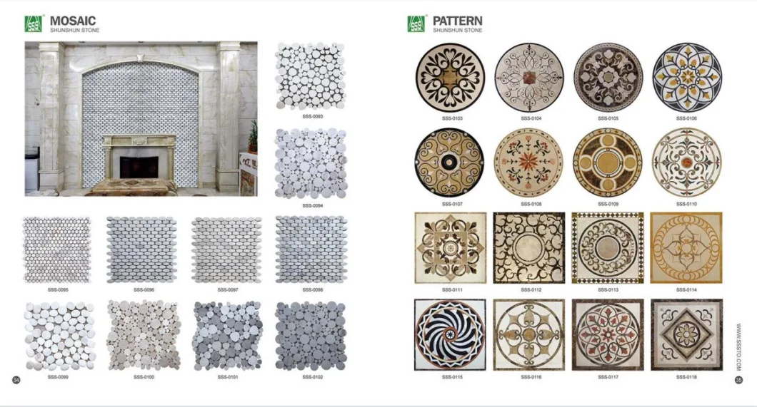 Wholesale Natural Stone Marble Mosaic Tiles Backsplash Kitchen Marble Mosaic Tile