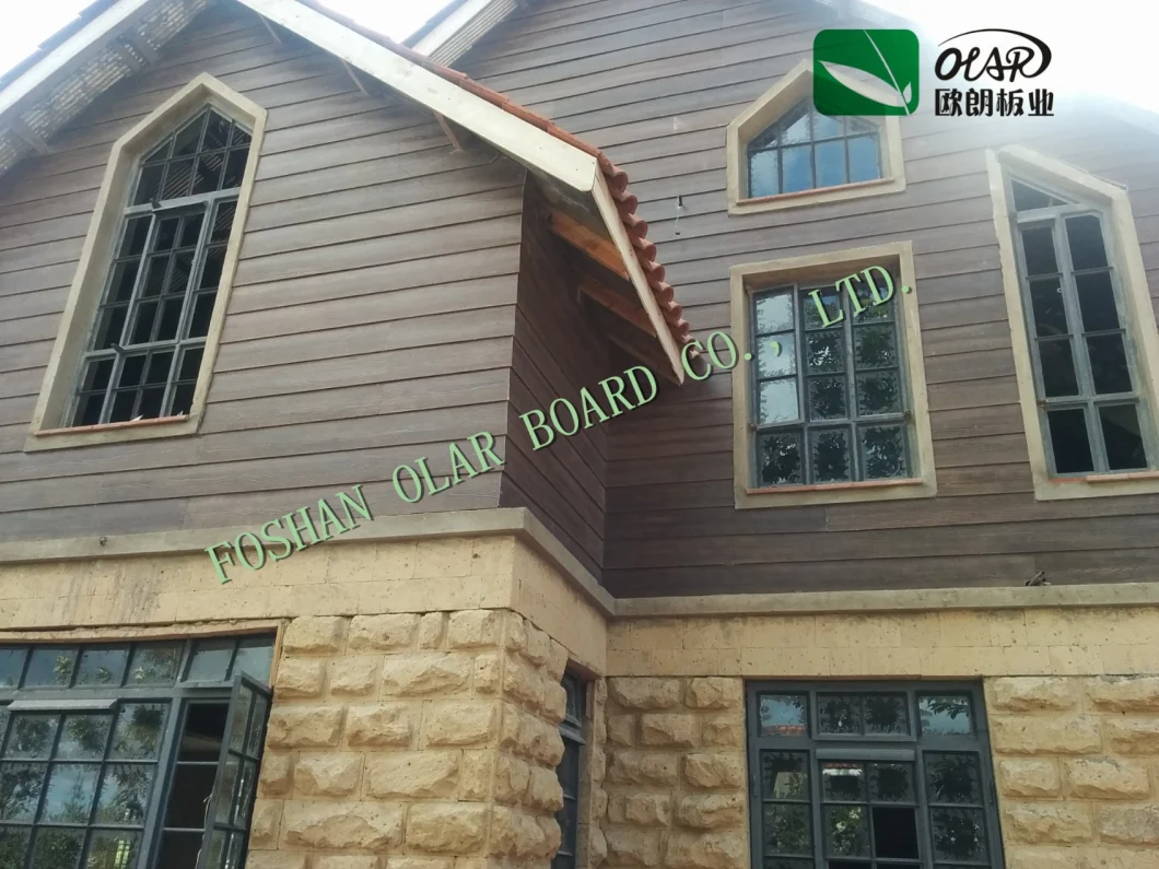 Fibre Cement Board Wood Grain Exterior Wall Siding, Cladding