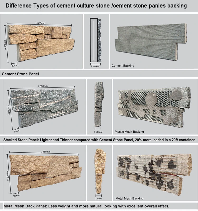 White Quartz Cement Ledger Stone Cladding for Garden Decoration